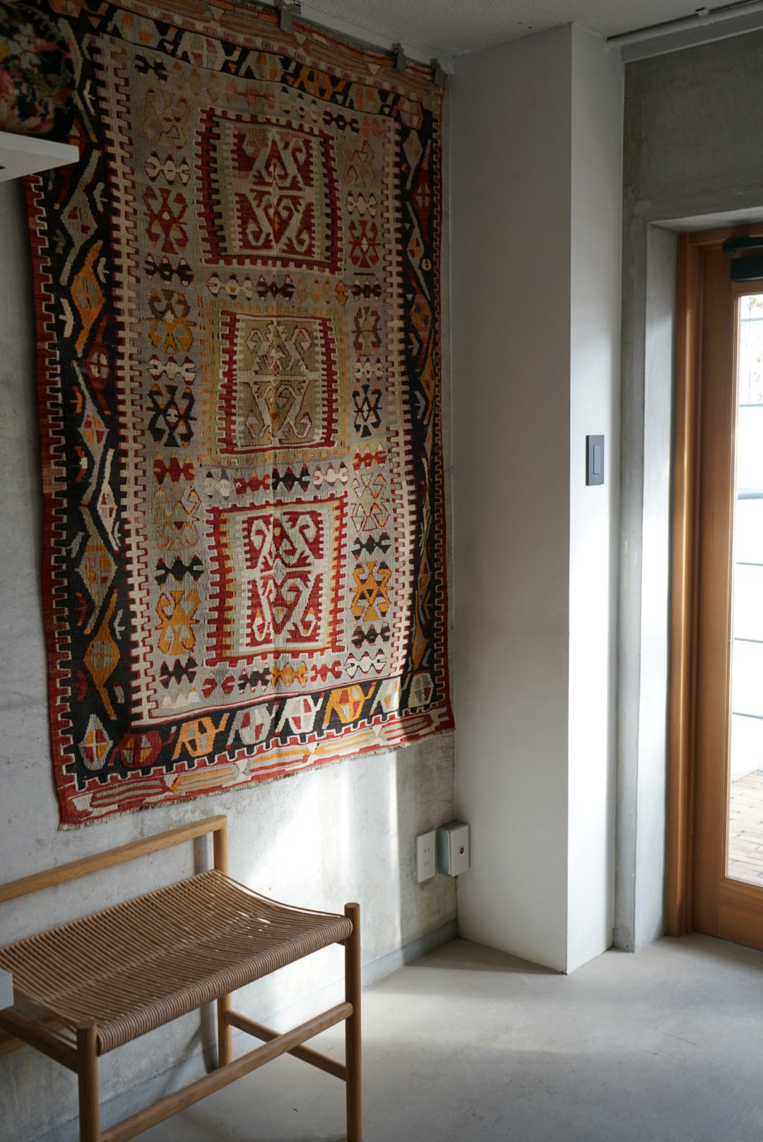 TURKEY KAYSERI OLD KILIM 1950-1960年代 159 × 116 cm