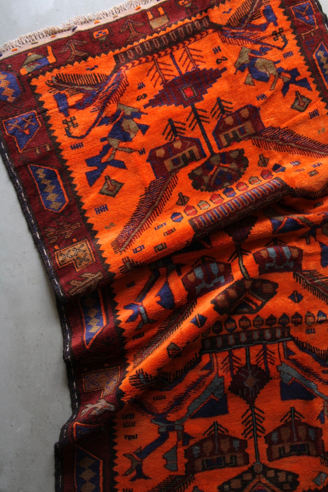 AFGHANISTAN VINTAGE BALUCH 1980-1985年 216 × 129 cm