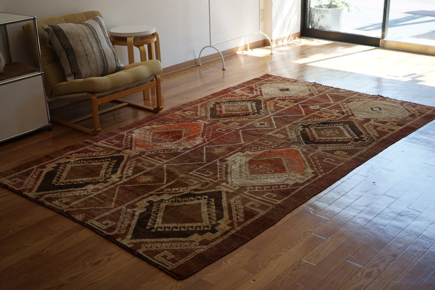 TURKEY VINTAGE ANATORIA BROWN 1980年代 256 × 155 cm No.TR25157