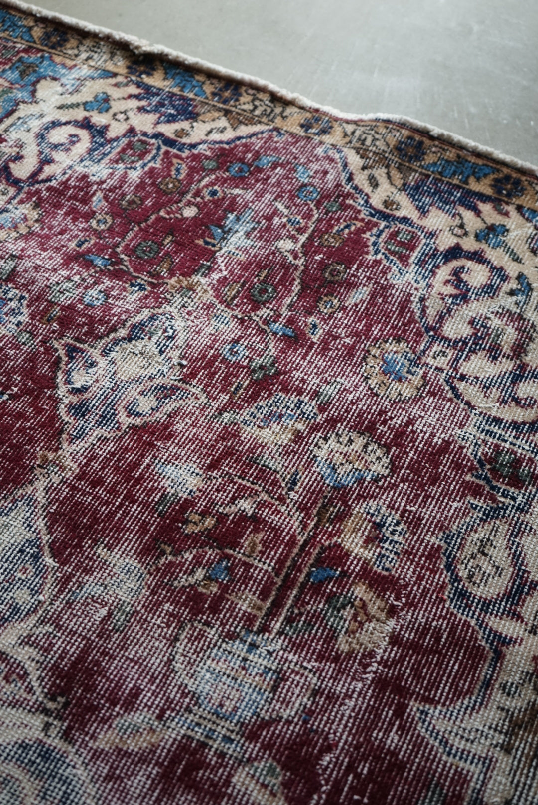 Türkiye Old Isparta Wine Red 1970年代 202 × 99 cm No.TR25254