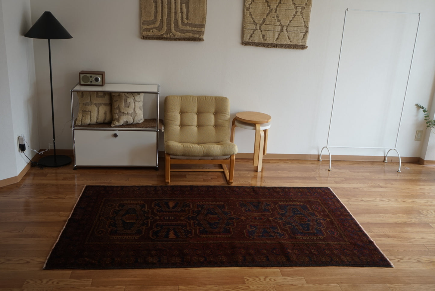 Afghanistan Old Baluch DarkBrown 1975年代 213 × 123.5 cm No.AF2527