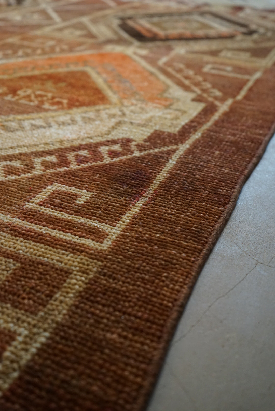 TURKEY VINTAGE ANATORIA BROWN 1980年代 256 × 155 cm No.TR25157