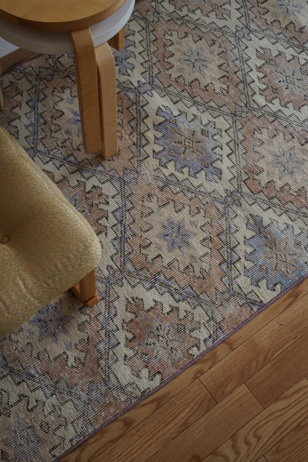 Türkiye Old Isparta Runner Beige , Blue Mix 1970年代 229 × 98 cm No.TR25471