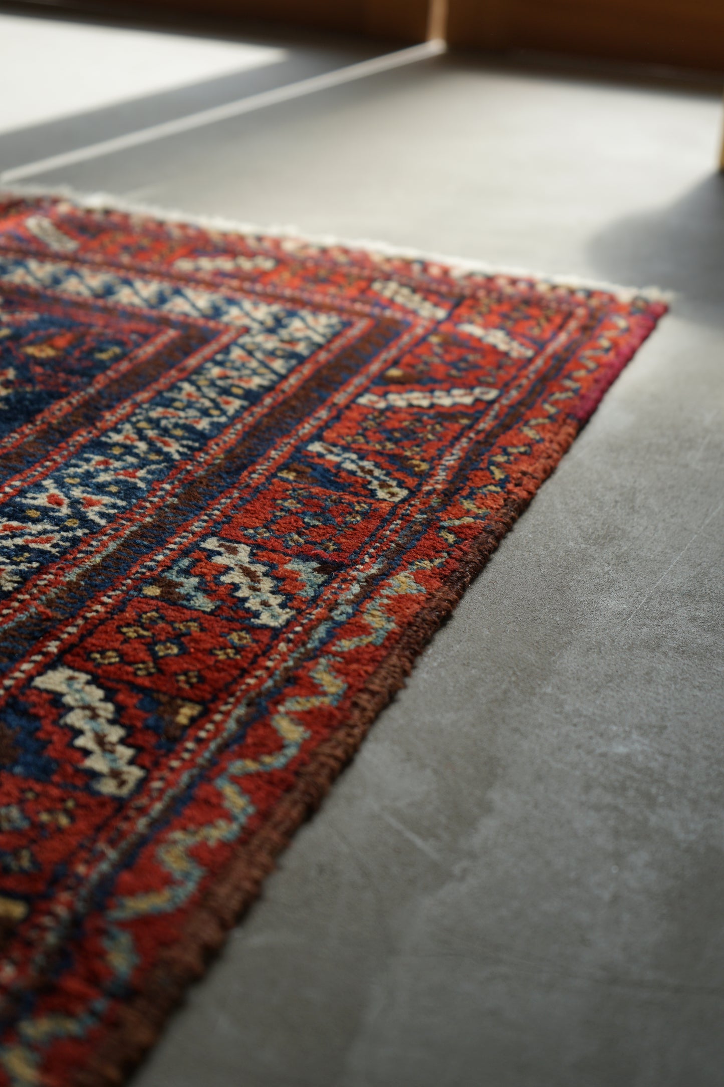 店頭販売 Iran Antique Afshar Boteh Jegheh Bibi Baft IRAN 1770-1790年代 197 × 138 cm
