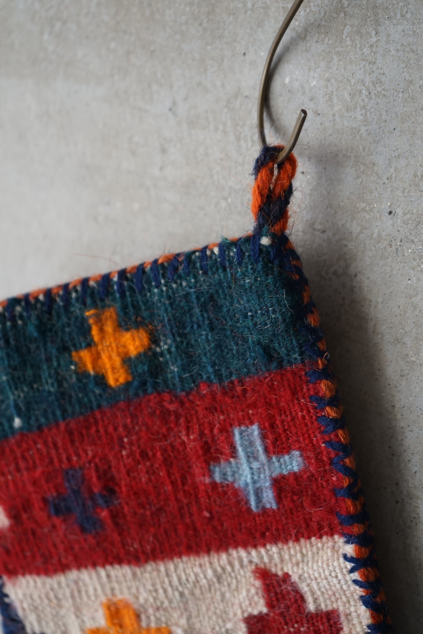 IRAN OLD-ANTIQUE CHRISTMAS SANTA SOCKS 39 × 25 cm NO.24