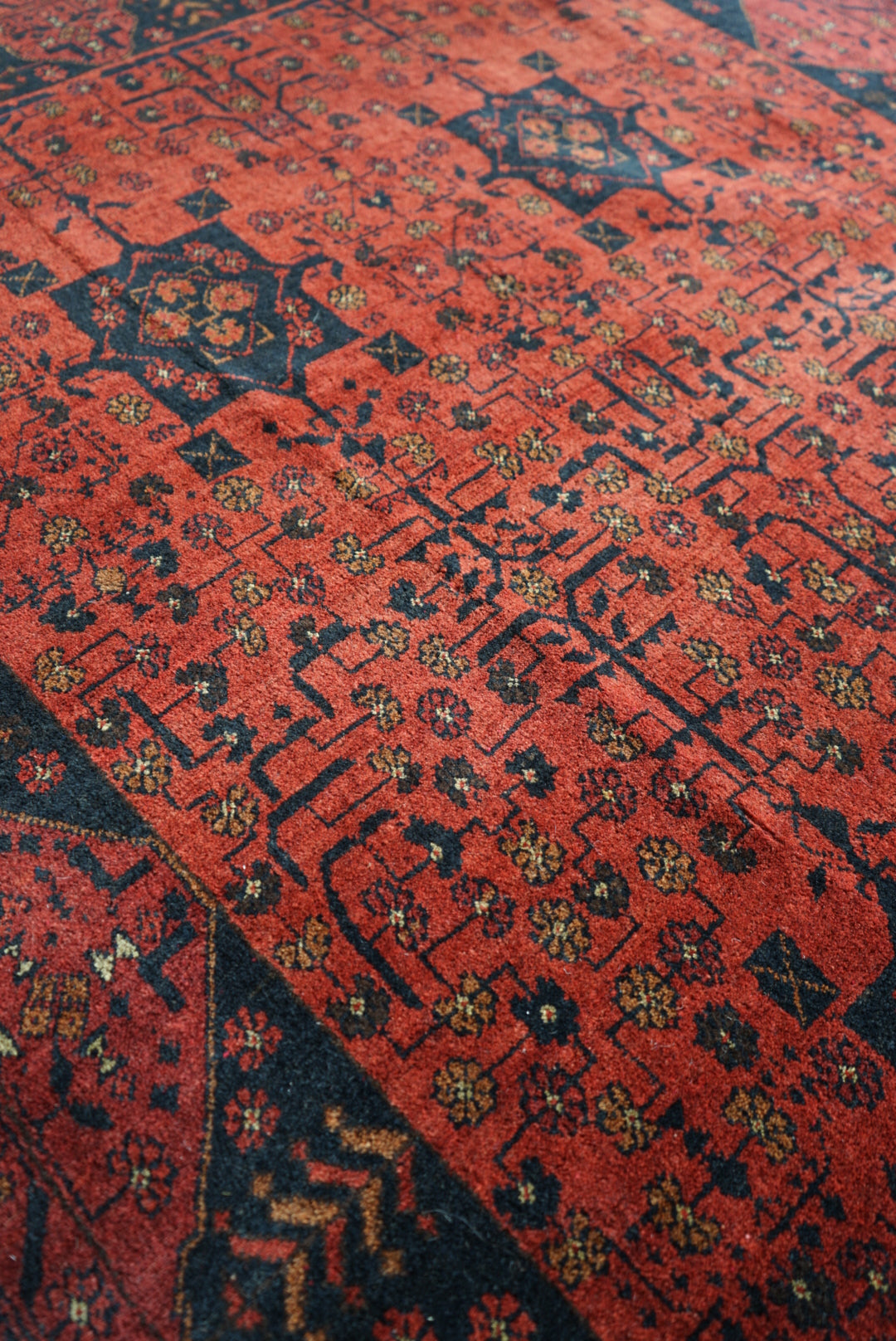 Afghanistan Old Turkmen RichRed 1970年代 177.5 × 142.5 cm No.AF2524