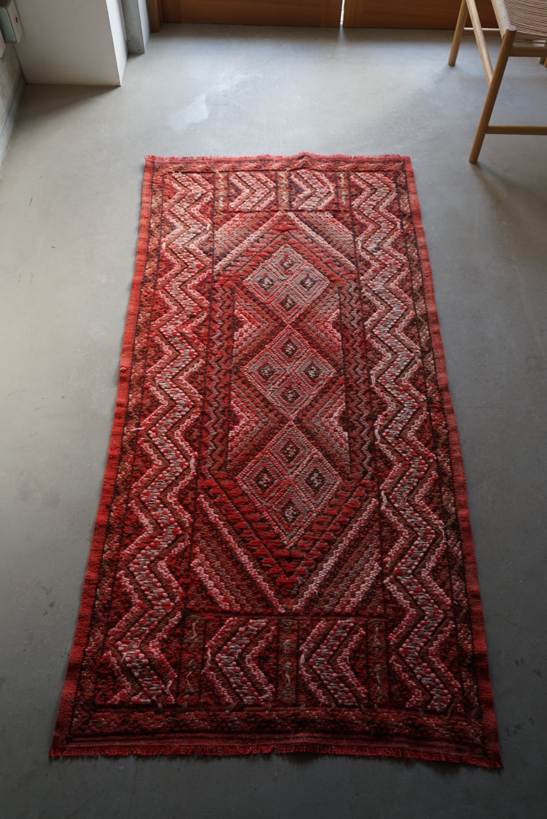 Türkiye Old Kilim Red 1970年代 180 × 88 cm No.TR25268