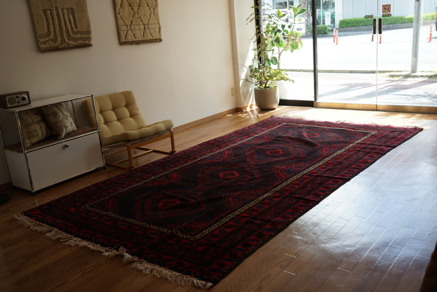 Afghanistan Vintage Baluch Zanjir 1980年代 358 × 190 cm  No.AF2530