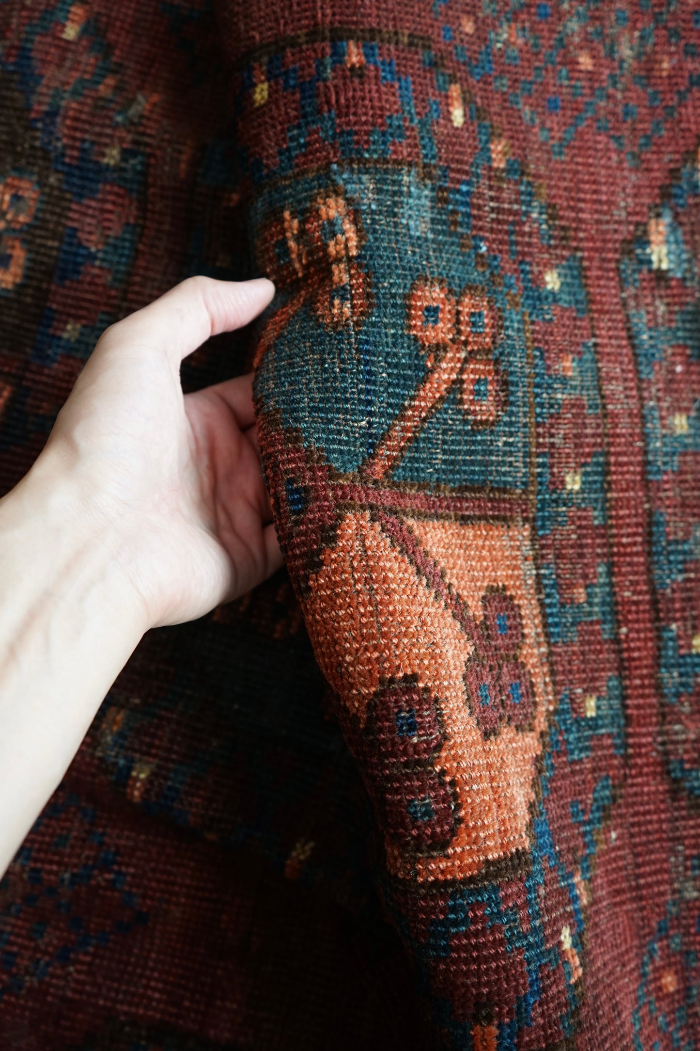 IRAN ANTIQUE TURKMEN ERSARI 1820年代 180 × 87 cm