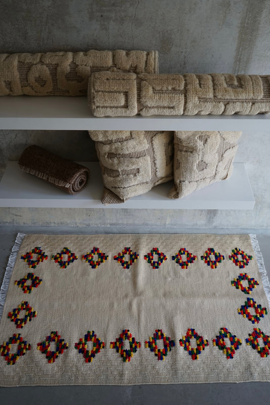 TURKEY VINTAGE KILIM DOT FLOWER 1980年代 125 × 80 cm No.TR25195