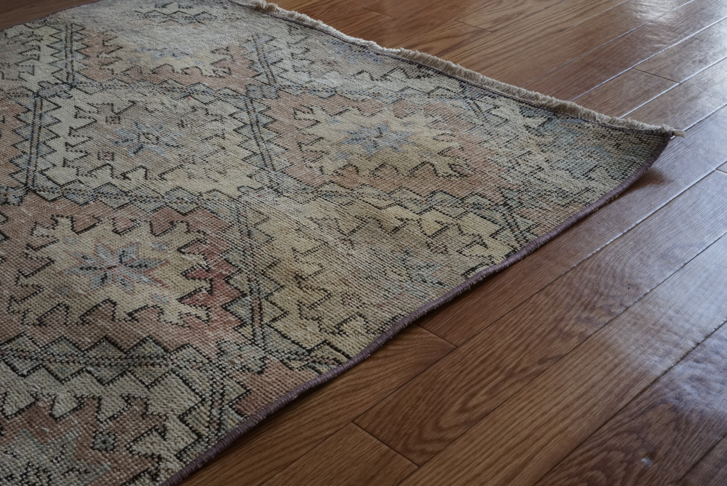 Türkiye Old Isparta Runner Beige , Blue Mix 1970年代 229 × 98 cm No.TR25471