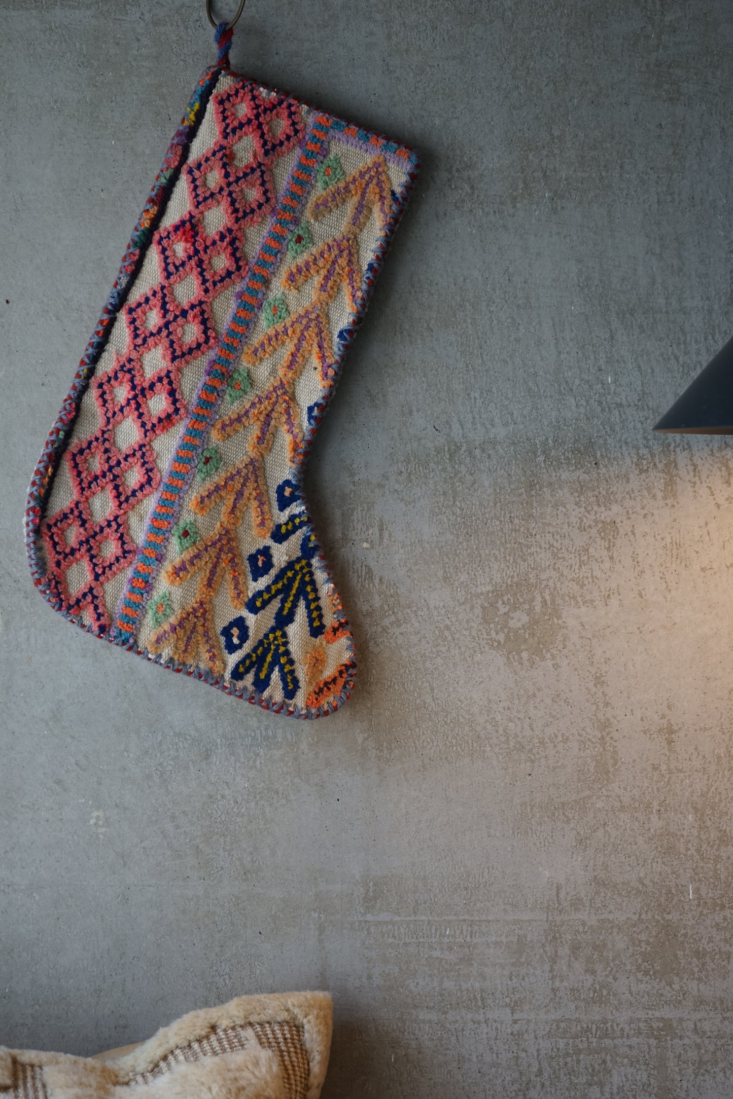 IRAN OLD-ANTIQUE CHRISTMAS SANTA SOCKS 39 × 25 cm NO.41