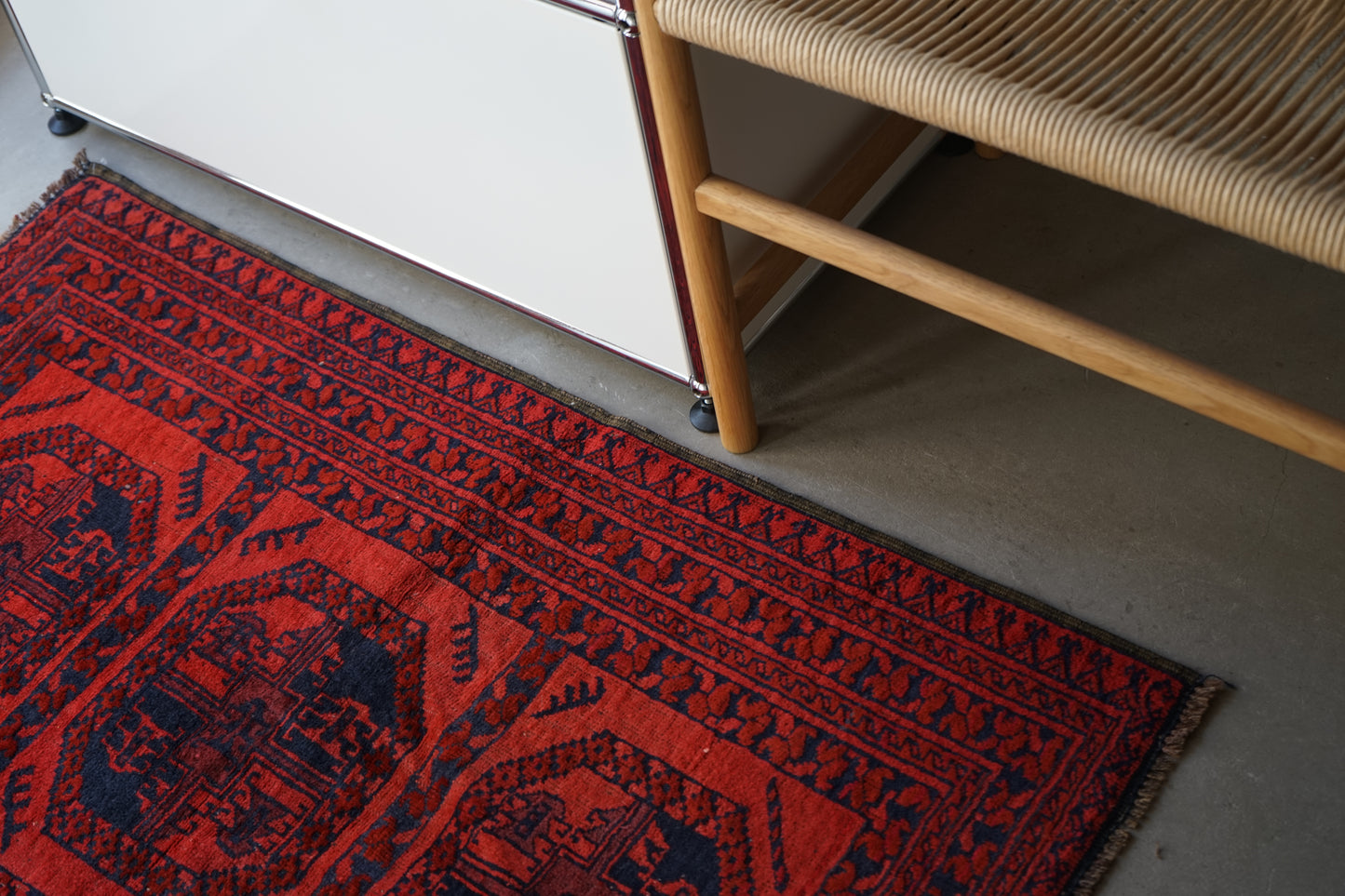 AFGHANISTAN OLD TURKMEN ELEPHANT FOOT 1970年代 112 × 75 cm No.AF2515