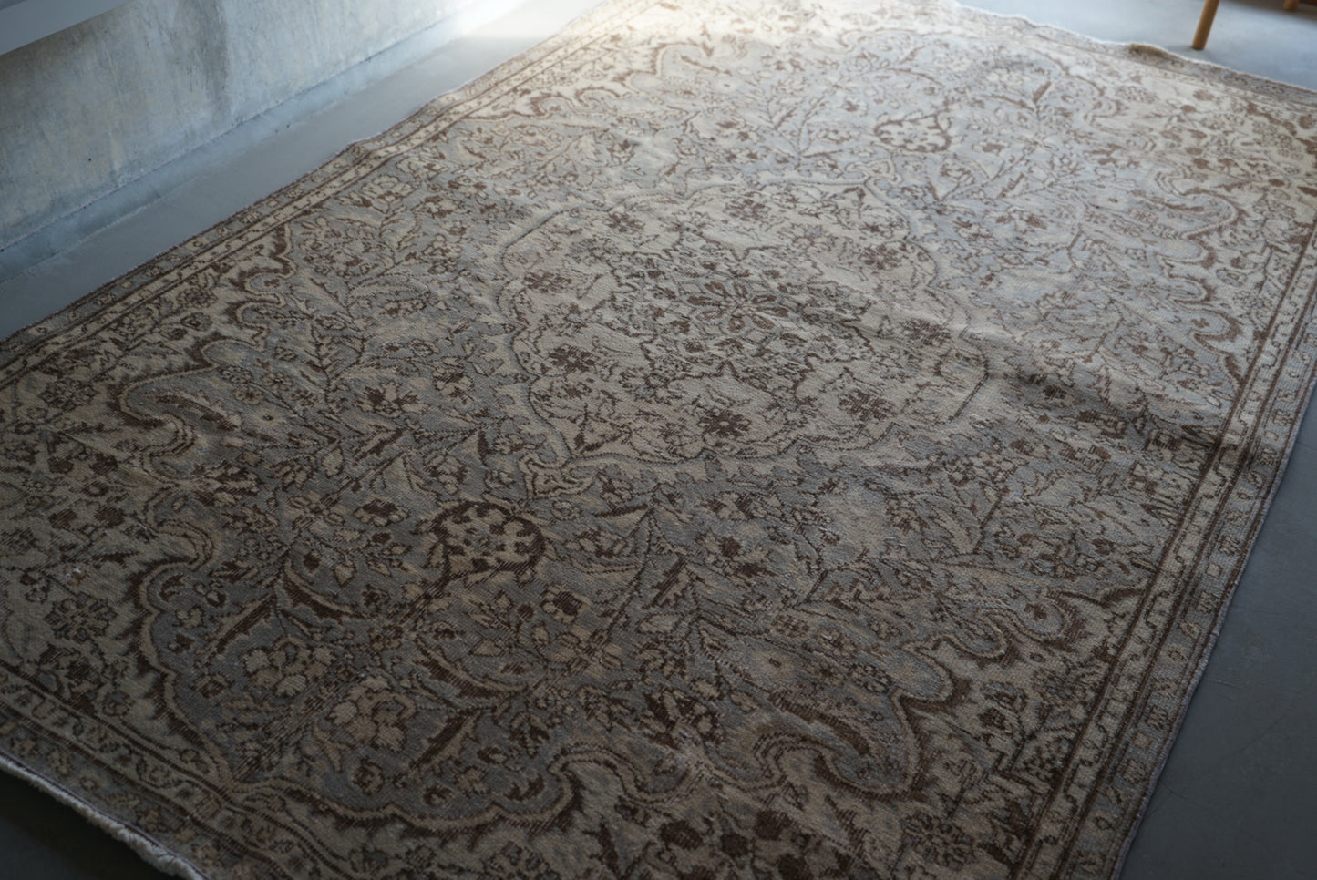 Türkiye Old Isparta Ecru , Gray 1960-1970年代 249 × 158 cm No.TR25265