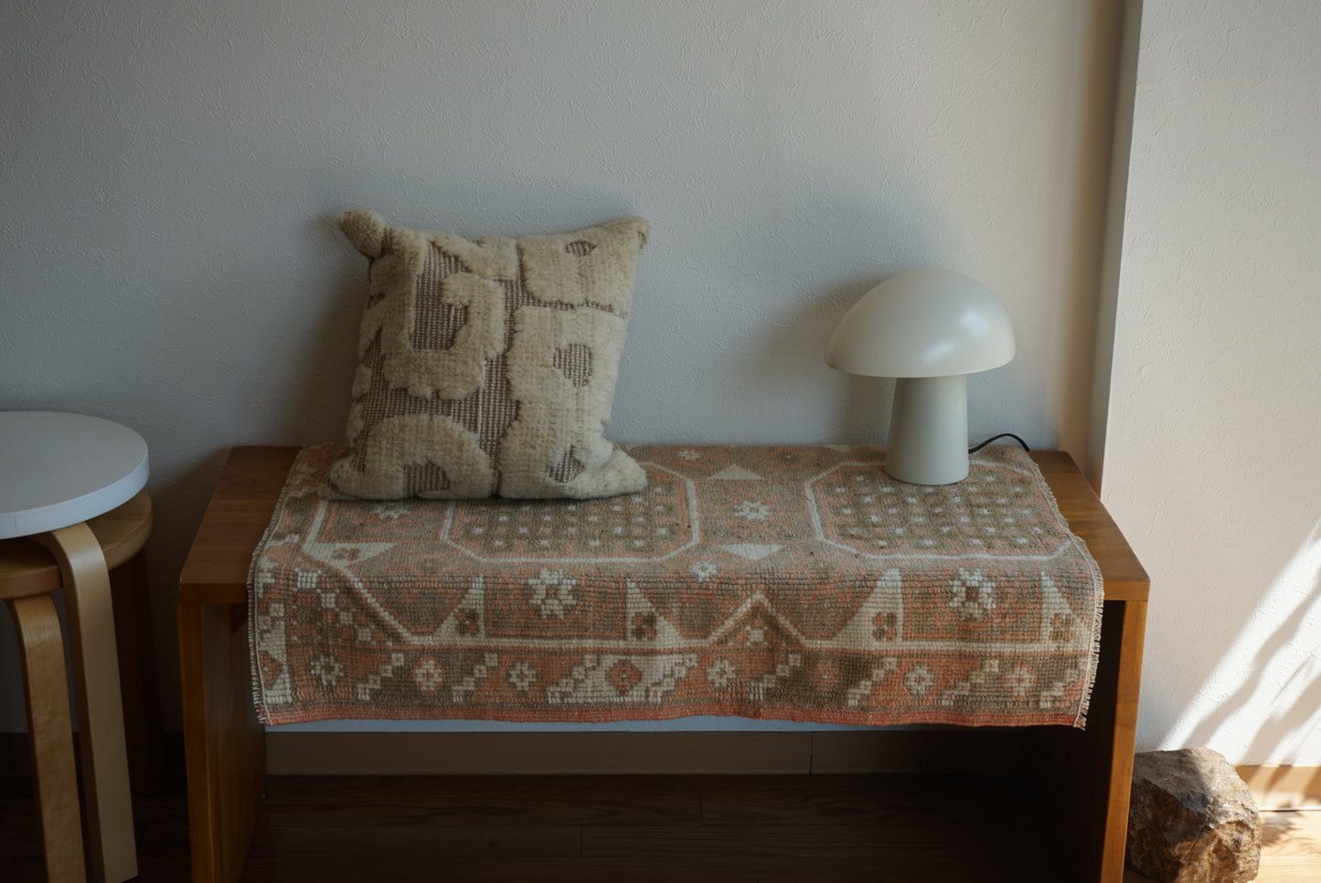 Türkiye Old Oushak Pale Orange 1970年代 85 × 70 cm No.TR25411