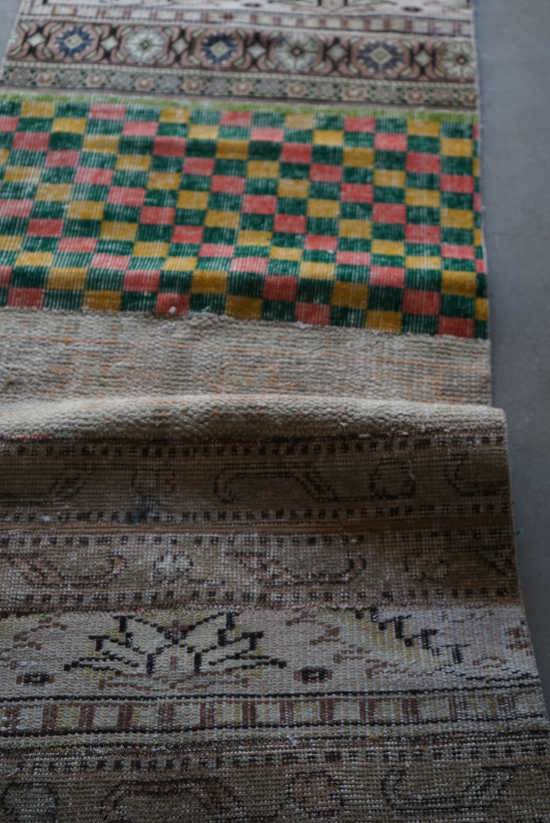 Türkiye Old Isparta Patchwork Runner Size 1970年代 176 × 69 cm No.TR25236