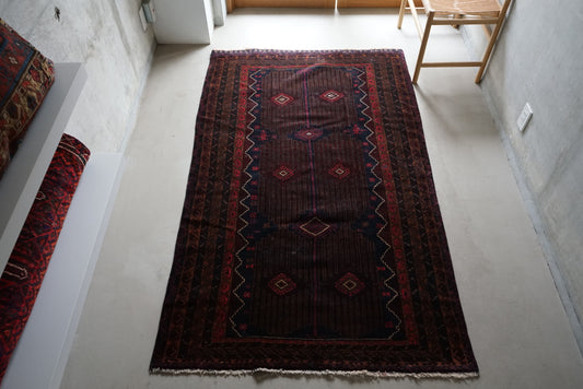 AFGHANISTAN OLD BALUCH ZAKANI 1950年代 196 × 122.5 cm / 6'4" × 4'0" ft