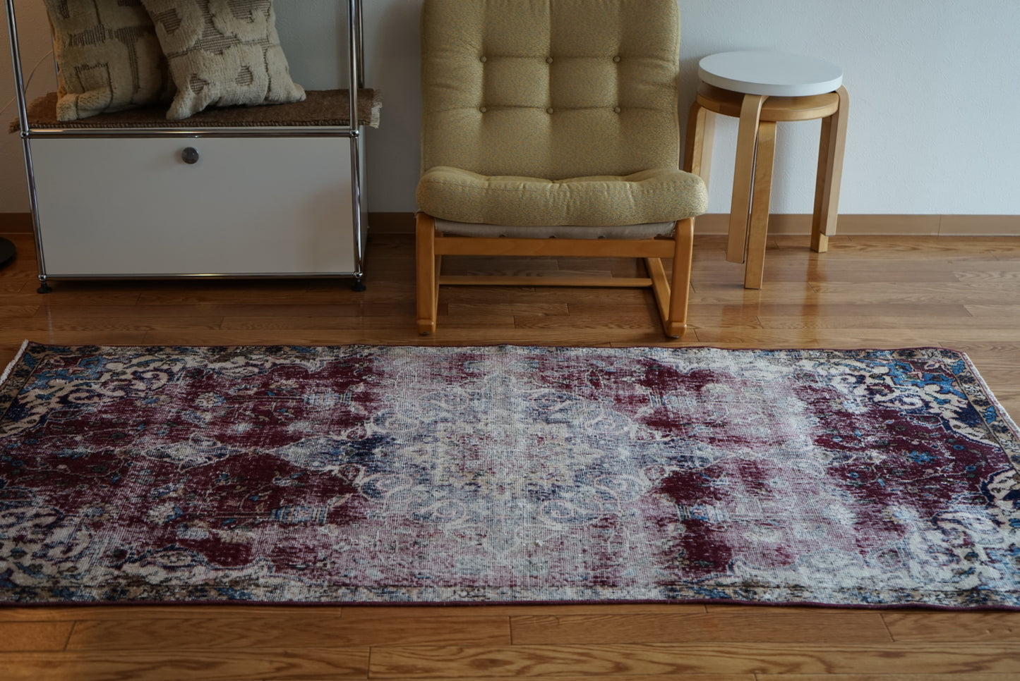 Türkiye Old Isparta Wine Red 1970年代 202 × 99 cm No.TR25254