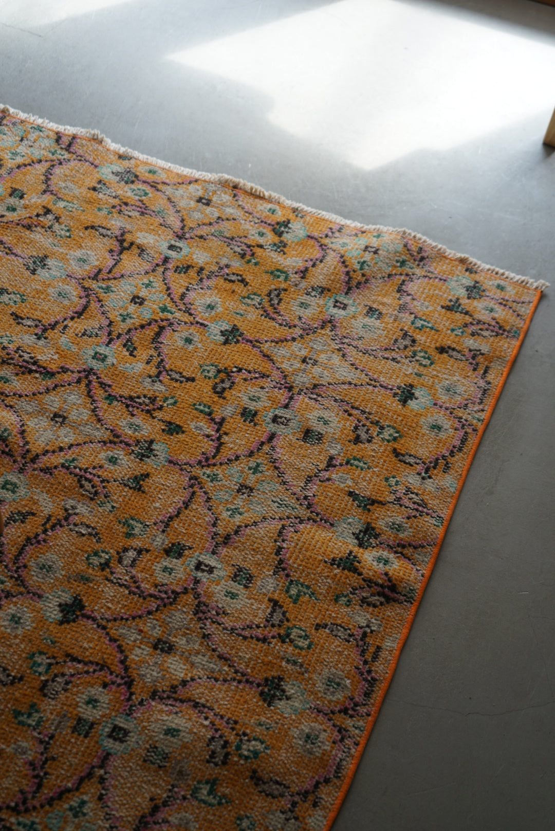 TURKEY OLD ISPARTA CALLOT ORANGE 1970年代 232 × 140 cm No.TR25149