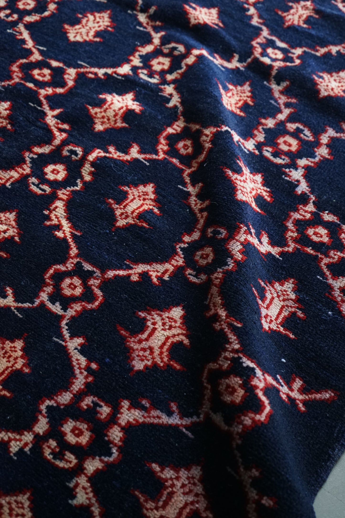TURKEY OLD ISPARTA NAVY 1970年代 165 × 124 cm No.TR25211