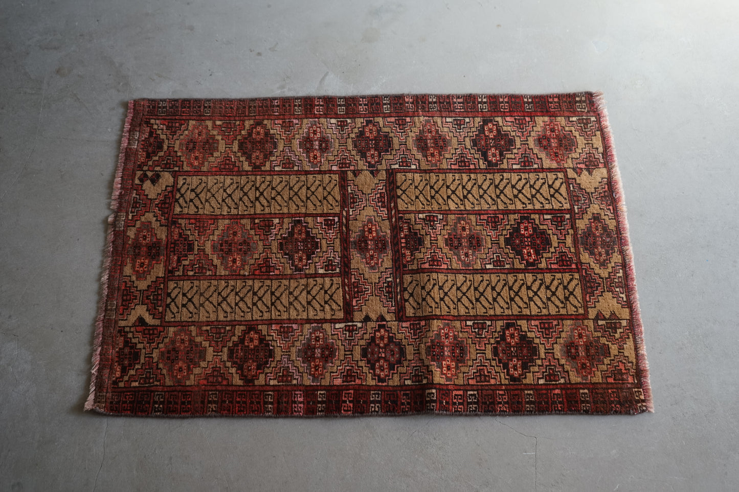 AFGHANISTAN OLD TURKMEN PARDA 1955年代 103 × 71 cm No.AF2514