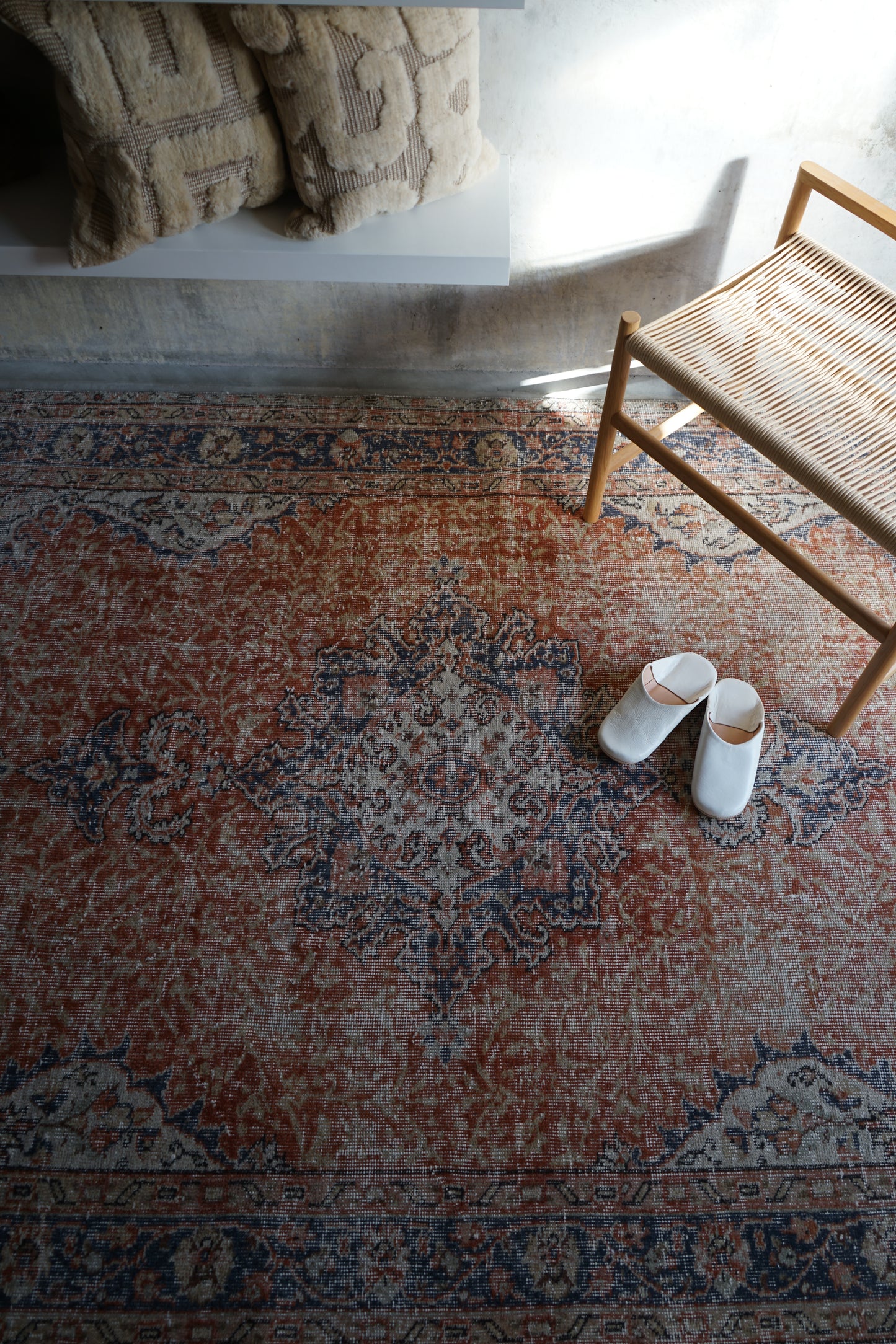 TURKEY OLD ISPARTA ORANGE 1970年代 272 × 161 cm No.TR25198