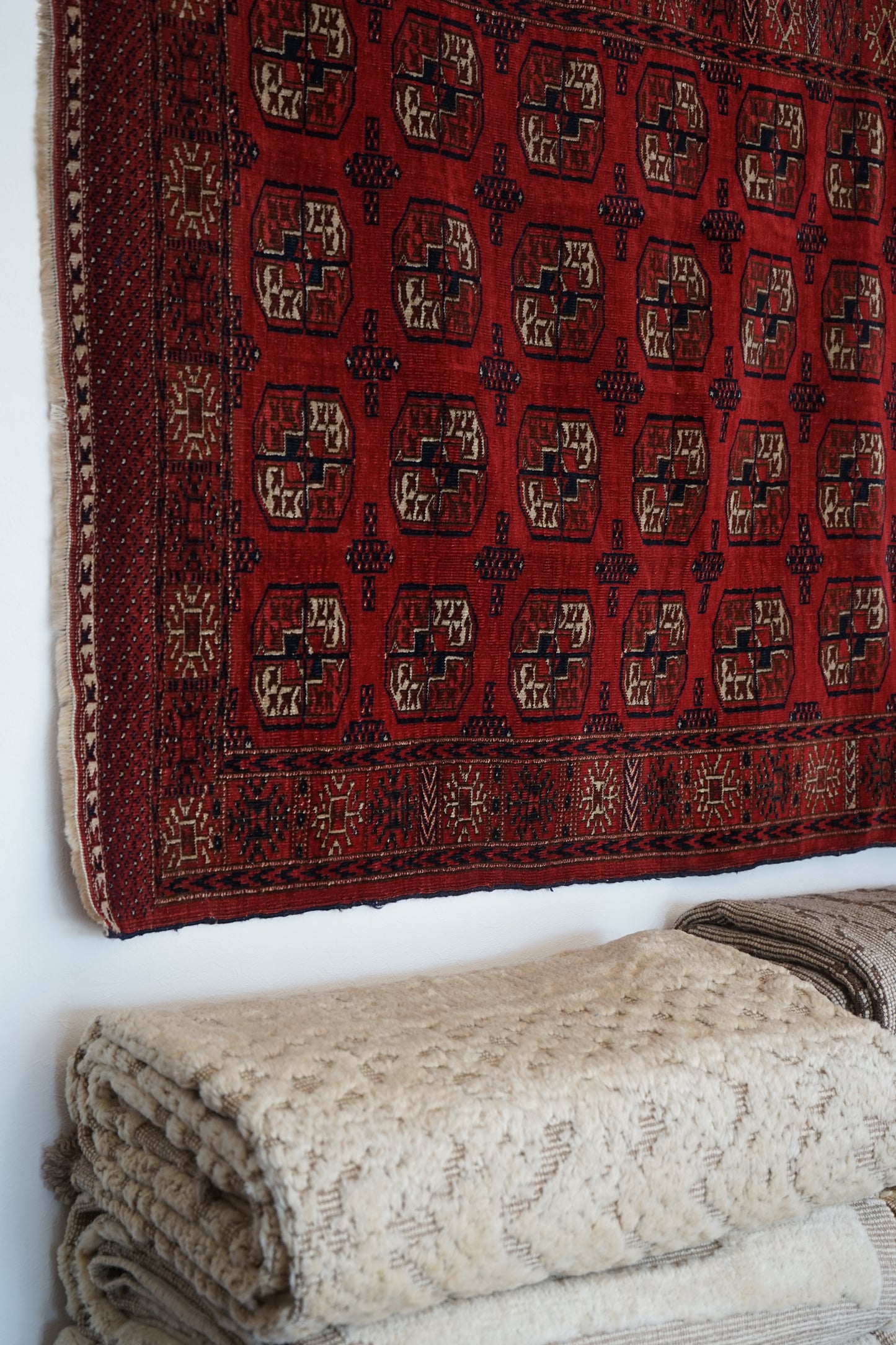 店頭販売 IRAN ANTIQUE TURKMEN YAMUT 1870年代 150 × 115 cm