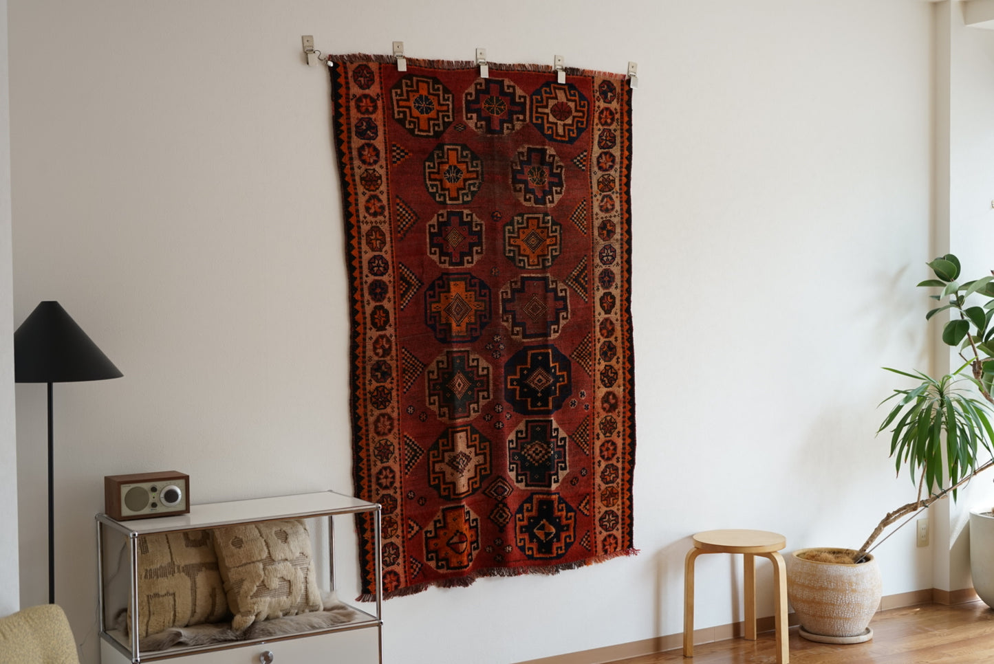 店頭販売 Iran Antique Qashqai Shiraz 1840年代 172 × 115 cm