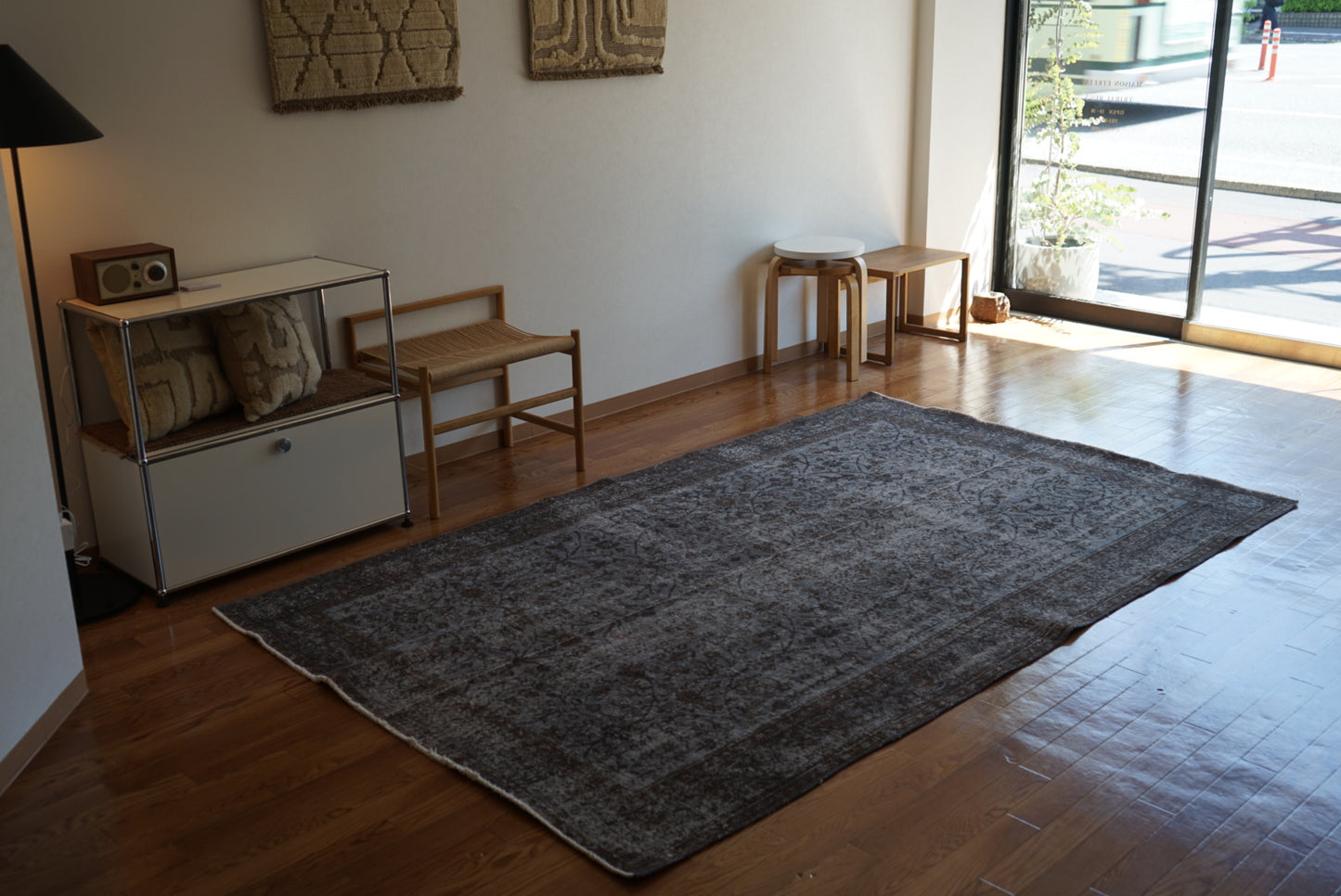 Türkiye Old Isparta Gray , Brown Overdye 1960年代 259 × 162.5 cm No.TR25403