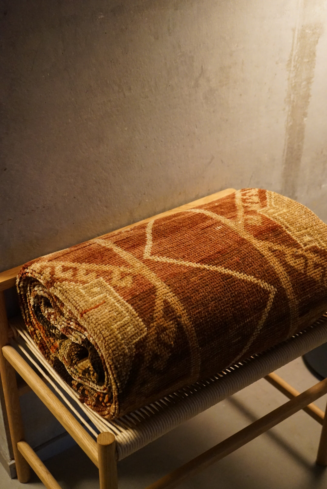 TURKEY VINTAGE ANATORIA BROWN 1980年代 256 × 155 cm No.TR25157