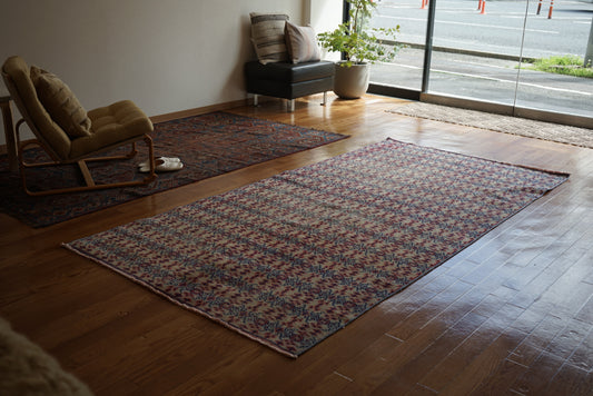 Türkiye Old Isparta Beige , Red , Navy Runner 1970年代 262 × 130 cm No.TR25263