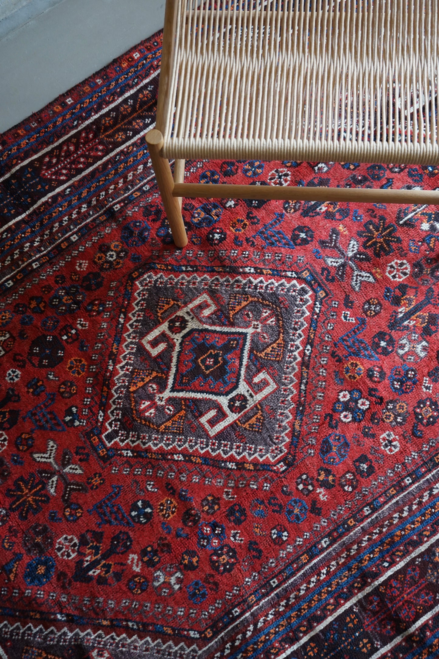 店頭販売 IRAN ANTIQUE SHIRAZ QASHQAI 1860年代 222 × 148 cm