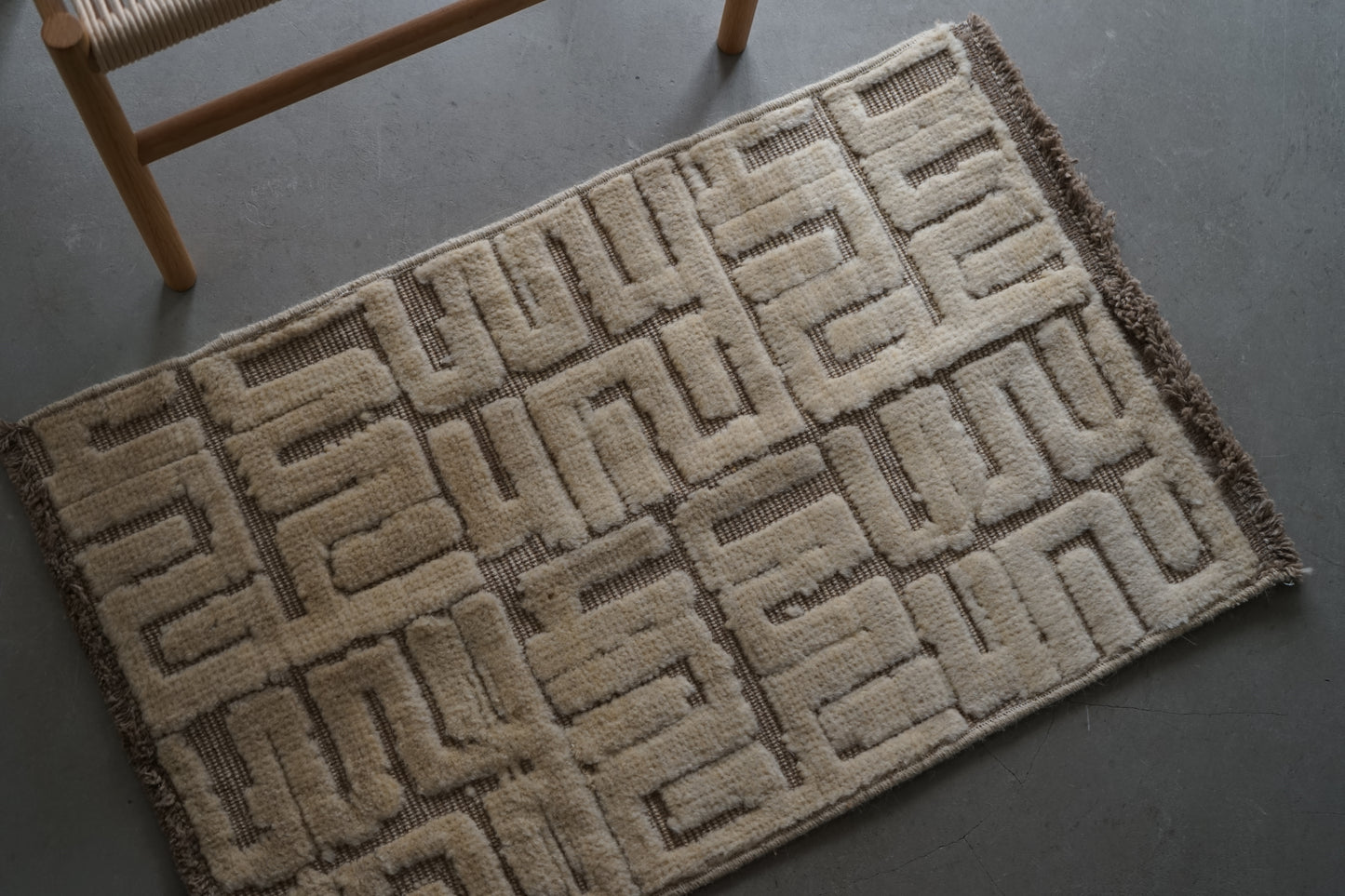 店頭販売 ORIGINAL IRAN QASHQAI KILIM DOORSIZE " QANAT " 95 × 65 cm