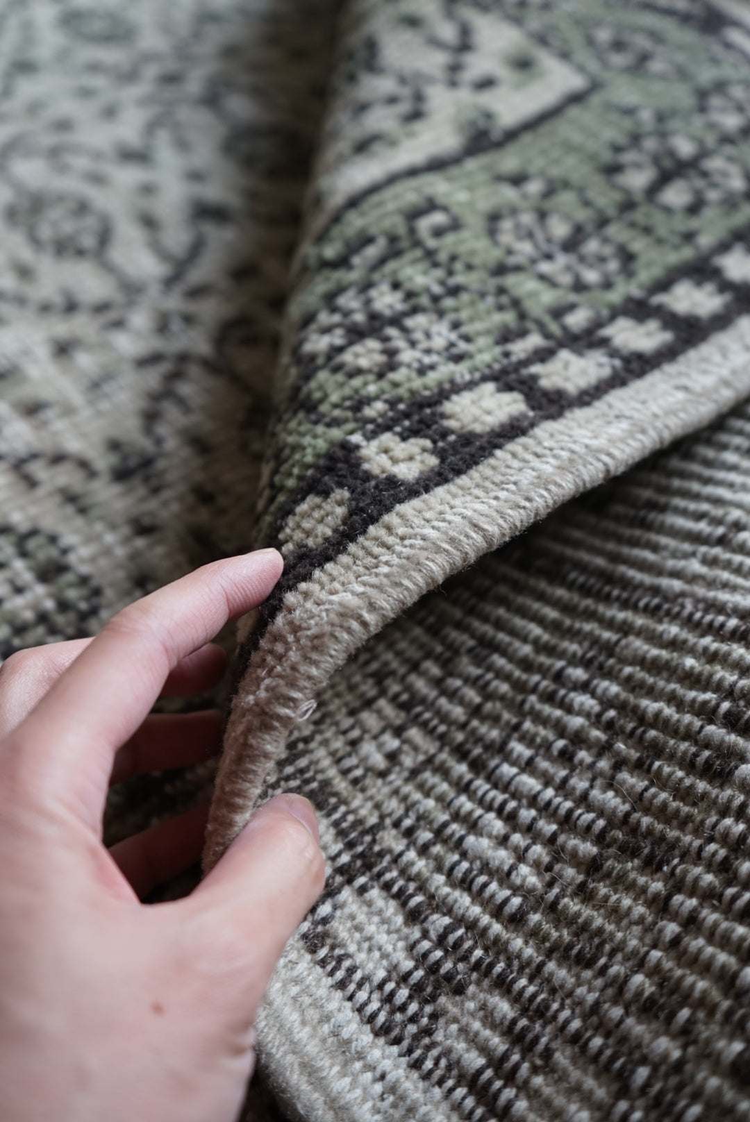 Türkiye Old Isparta Beige , Green 1970年代 219 × 127.5 cm No.TR25252