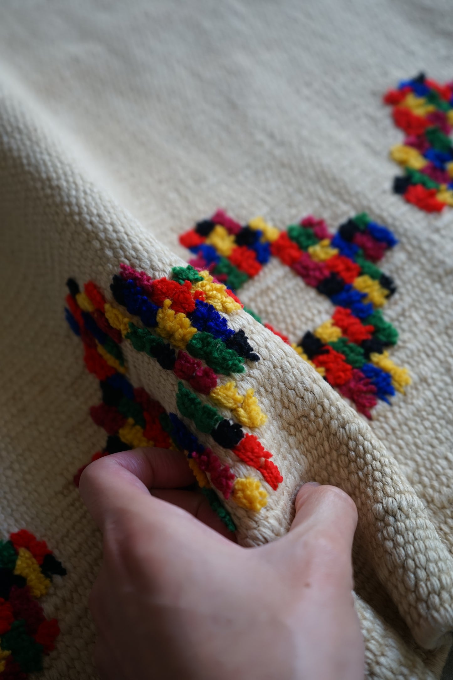 TURKEY VINTAGE KILIM DOT FLOWER 1980年代 125 × 80 cm No.TR25195