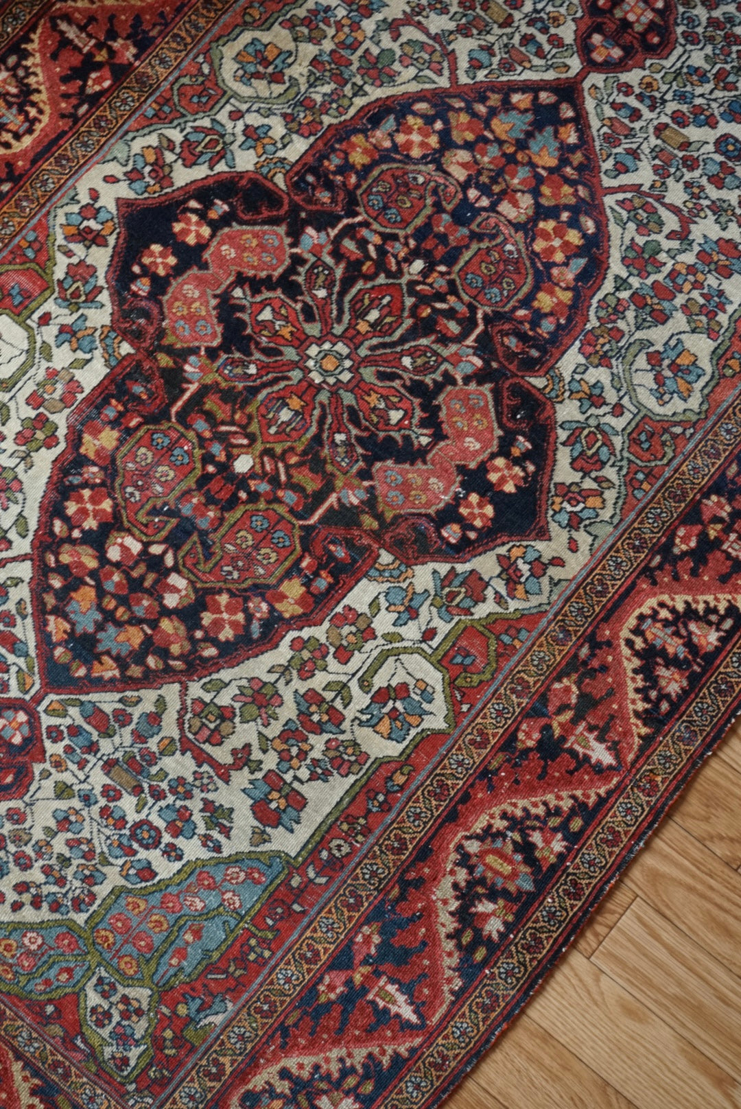 店頭販売 Türkiye Old Kemaliye Flower Medallion 1930年代 186 × 108 cm No.TR25457