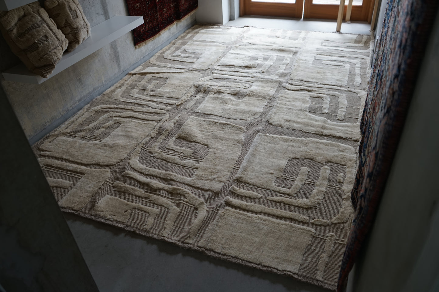 店頭販売 ORIGINAL IRAN  QASHQAI KILIM LIVING MAIN SIZE " PERSIA " 300 × 200 cm