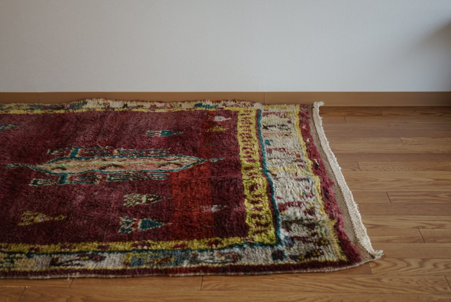 TRIBAL RUG TURKEY OLD OUSHAK 1965年代 154 × 133 cm No.TR25193