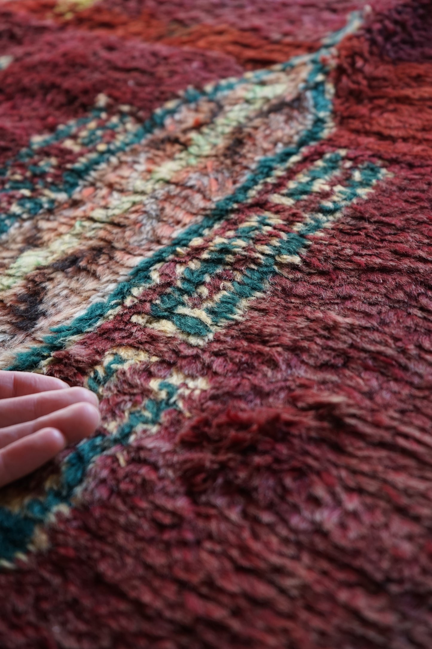 TRIBAL RUG TURKEY OLD OUSHAK 1965年代 154 × 133 cm No.TR25193