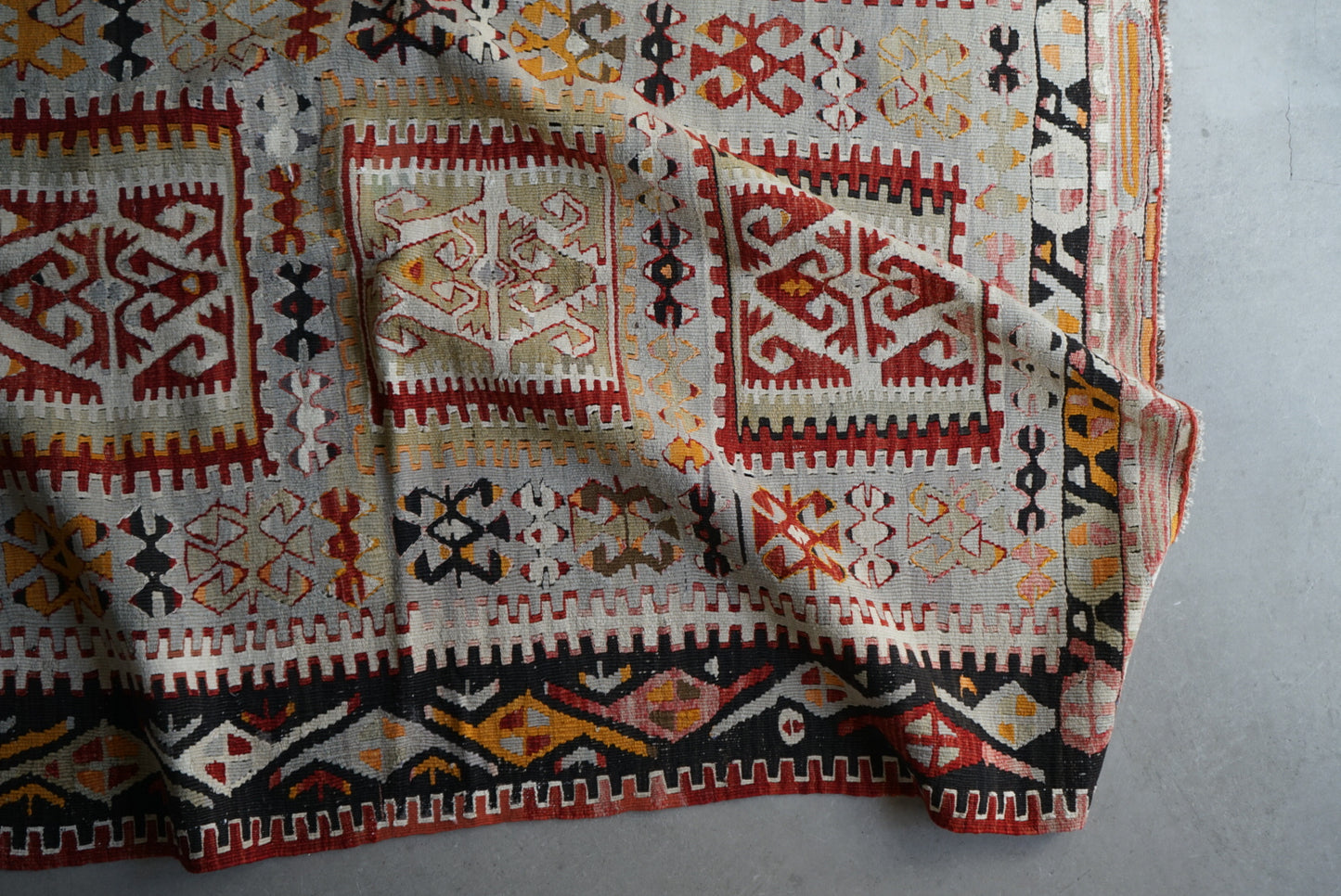 TURKEY KAYSERI OLD KILIM 1950-1960年代 159 × 116 cm