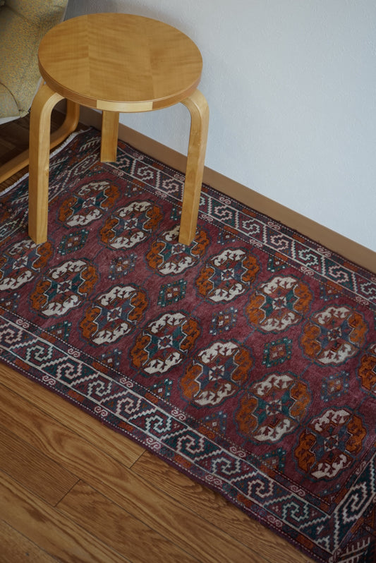 Türkiye Old Turkmen Red 1970年代 120 × 75 cm No.TR25225