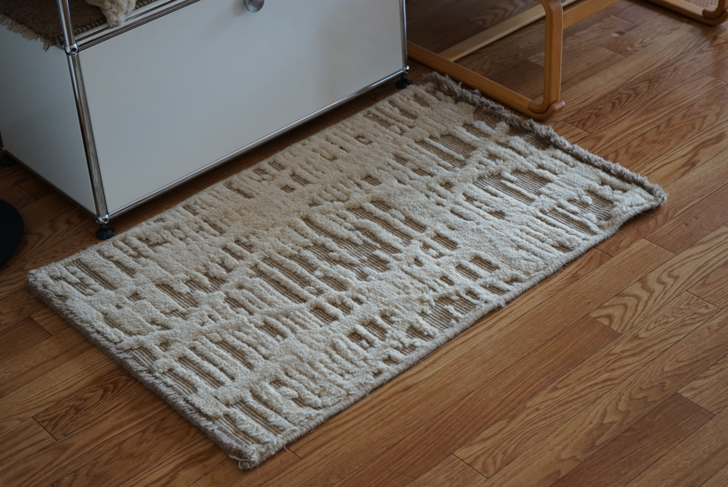店頭販売 ORIGINAL IRAN QASHQAI KILIM DOORSIZE " MORNING MIST " 95 × 65 cm