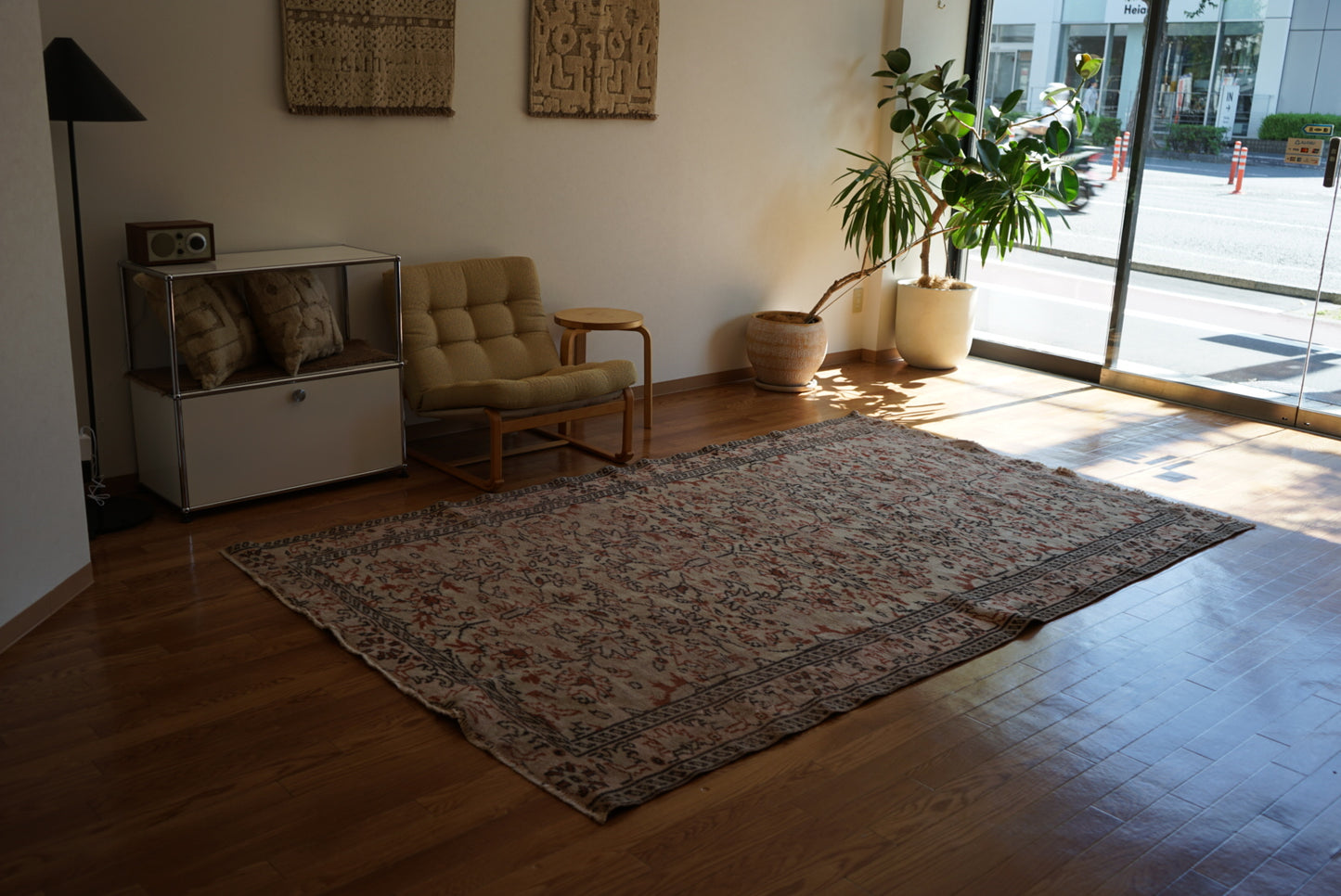 Türkiye Old Kayseri Olive , Beige Flower 1970年代 270 × 169 cm No.TR25389