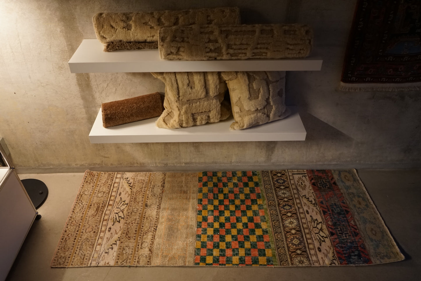 Türkiye Old Isparta Patchwork Runner Size 1970年代 176 × 69 cm No.TR25236