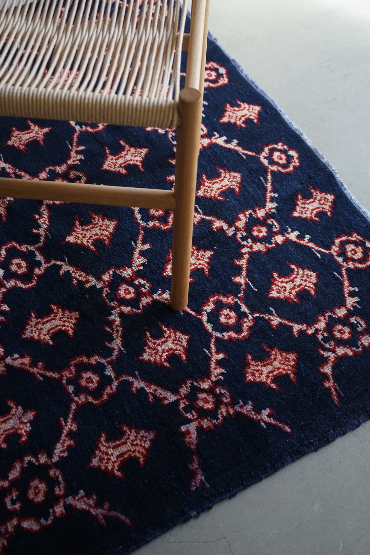 TURKEY OLD ISPARTA NAVY 1970年代 165 × 124 cm No.TR25211