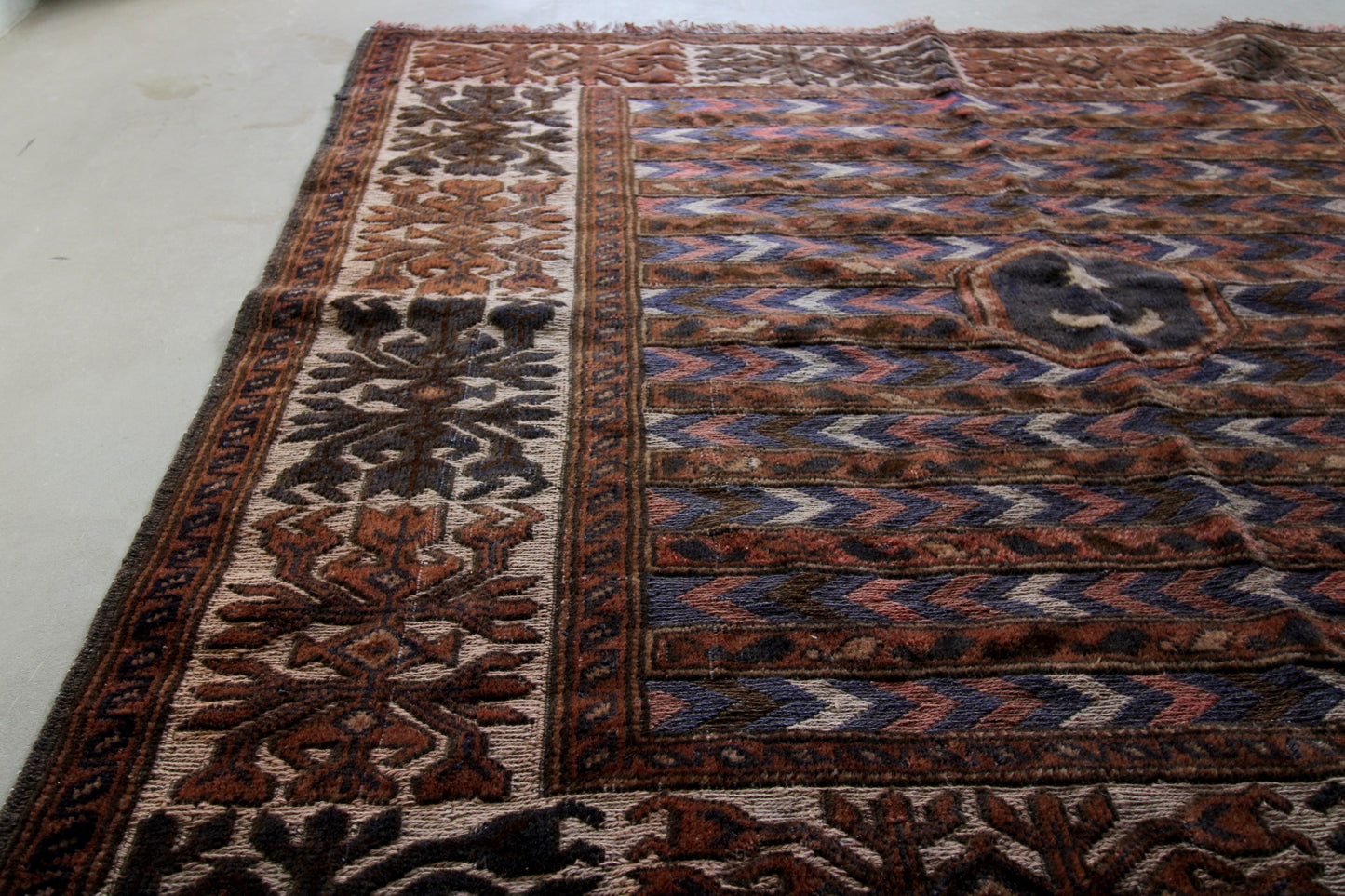 Iran antiques | Afshar Kilim Tablecloth 1770年代 130.5×119cm