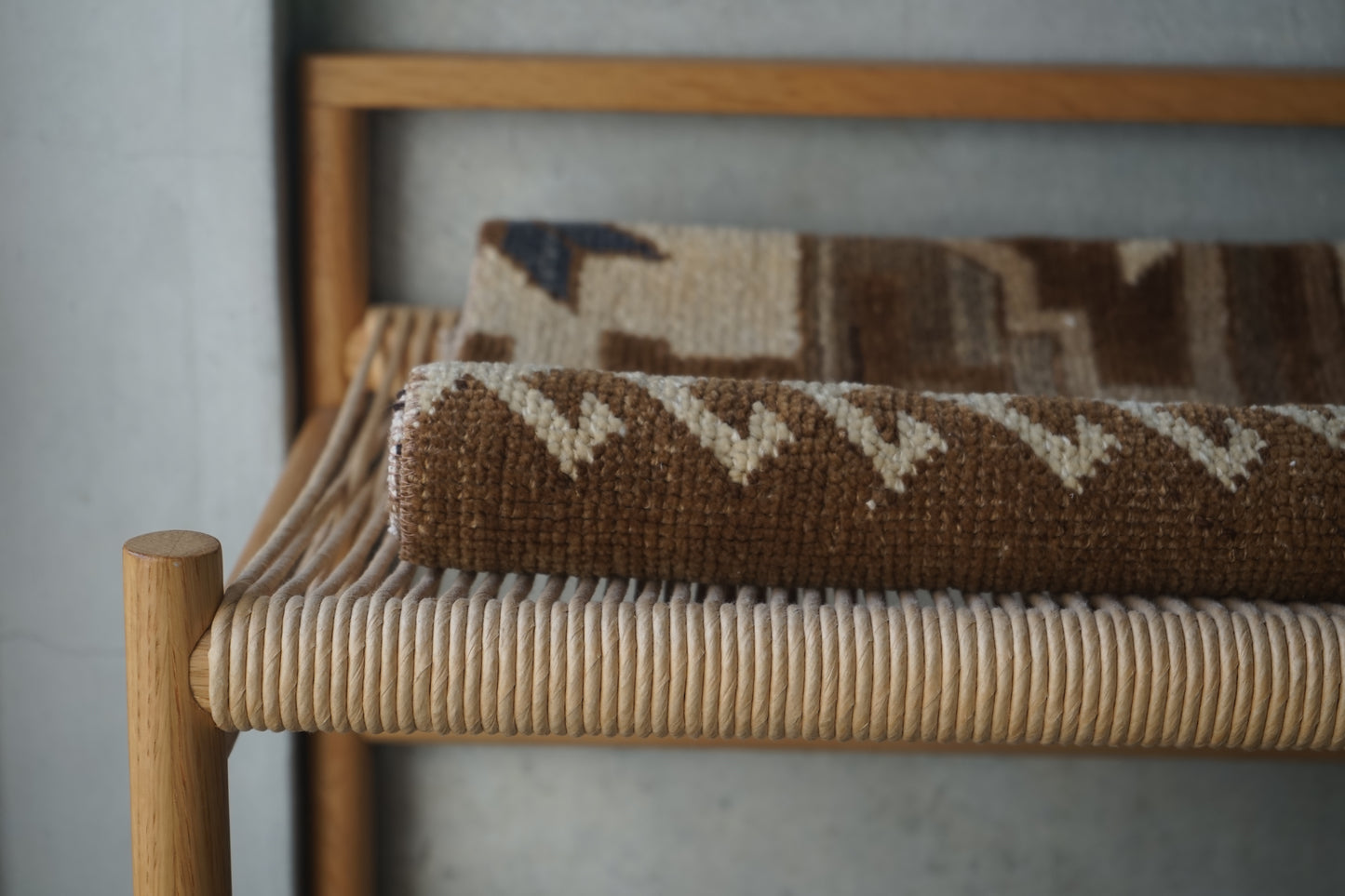 TURKEY OLD BROWN RUNNER SMALL SIZE 1970年代 130 × 43 cm No.TR25218