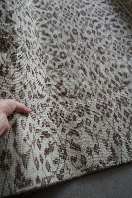 TURKEY OLD ISPARTA BROWN MINT RUNNER 1970年代 195 × 84 cm No.TR25136