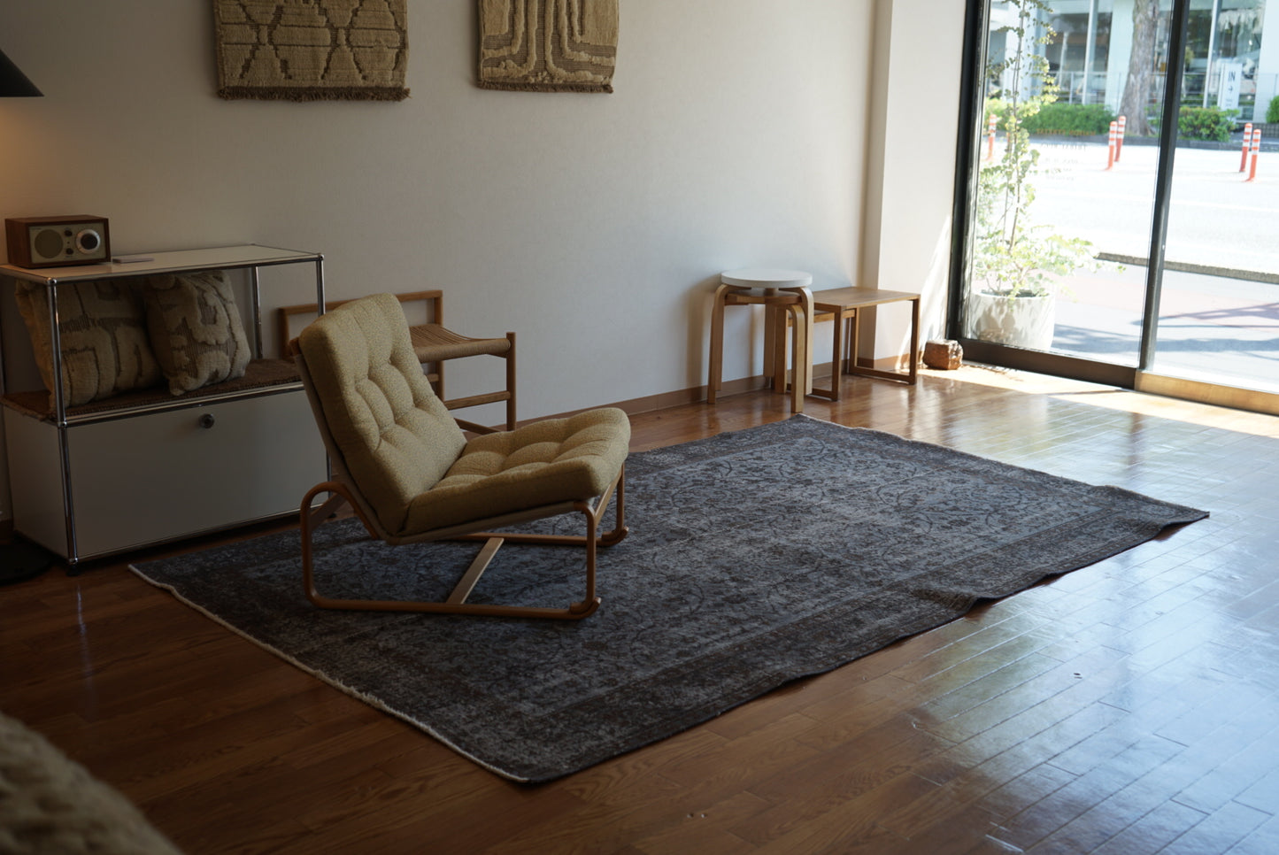 Türkiye Old Isparta Gray , Brown Overdye 1960年代 259 × 162.5 cm No.TR25403