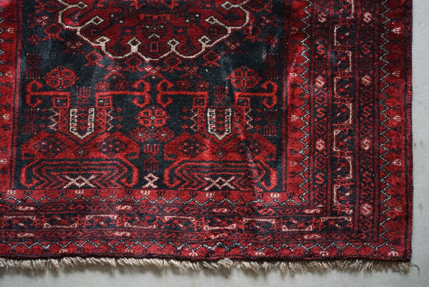 Afghanistan Old Turkmen Rich Black 1960年代 180 × 100 cm No.AF2519